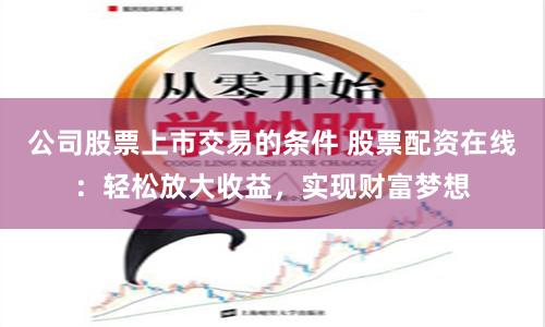 公司股票上市交易的条件 股票配资在线：轻松放大收益，实现财富梦想